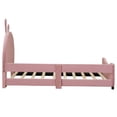 thumbnail image 4 of JERFIT Twin Size Upholstered Daybed with Rabbit Ear Shaped Headboard Pink, 4 of 8