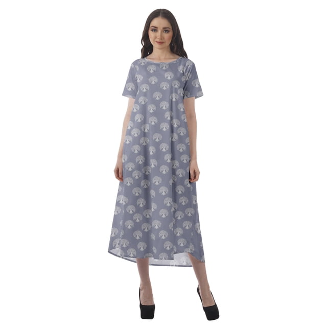 Moomaya Tenues d'Été Femmes Coton Flex Imprimées Robes Décontractées