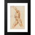 thumbnail image 2 of Willem Panneels 13x18 Black Modern Framed Museum Art Print Titled - Anatomical Study (Ecorches). Walking Flayed Man Turned to the Left (1628 - 1630), 2 of 5