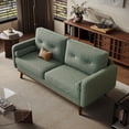 thumbnail image 5 of Danolapsi 64" W Loveseat Sofa,Mid Century Modern Couch Comfy Love Seat Couches for Living Room,2 Seater Deep Seat Couch Linen Upholstered Couch for Bedroom Office,Easy to Install Love Seats Furniture, 5 of 9