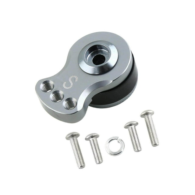 Alloy Aluminum Servo Arm Rocker Accessory Holes Remote Control Server for 1/10 RC Cars Boat Buggy small argent