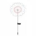 thumbnail image 2 of THOPBPRK 200 LED Solar Firework Lights Red White Blue Starburst String Lights for Outdoor Garden Patio Yard Decor Easter Decorations Halloween Outdoor Yard Decorations, 1Pack A, 2 of 5