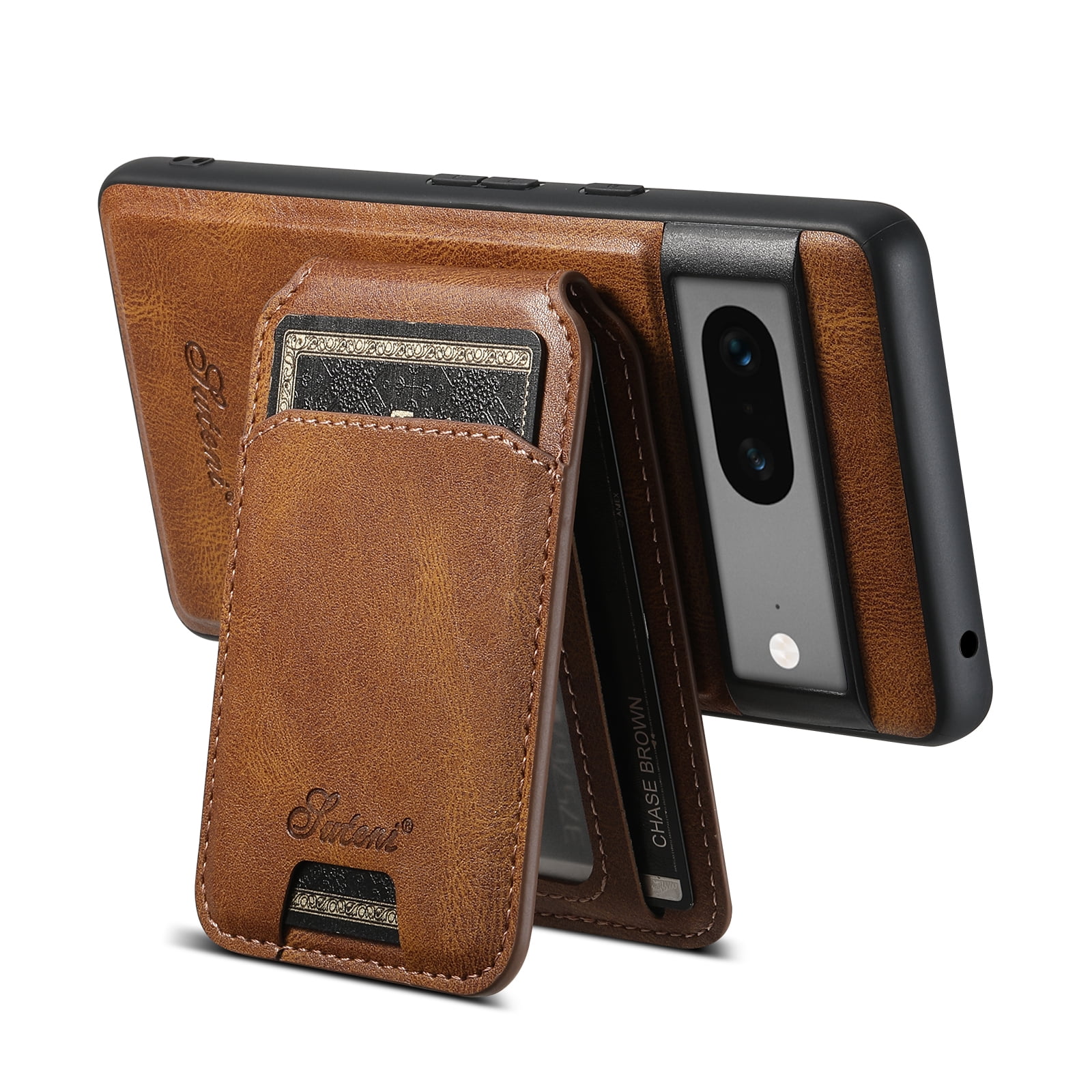 CASAFUNY Handyhülle Für Google Pixel 8 – PU-Leder Flip Case Mit Kartenfach, Magnetverschluss, Ständer-Funktion