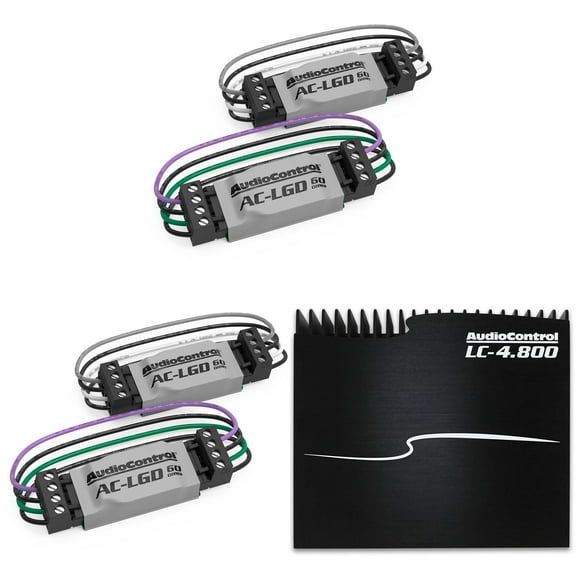 AudioControl LC-4.800 High-Power Multi-Channel Amplifier with Accubass with 2 Pairs AudioControl AC-LGD 60 Load generating device