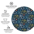thumbnail image 3 of Vsdgher Bicycle Colorful Print Leather Coasters for Drinks, Durable Drink Coasters 4 Set for Tabletop Protection, Luxurious Home Décor and Housewarming Gift-Round Shape, 3 of 6