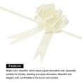 thumbnail image 4 of Uxcell 20Pcs 5" x 8" Large Pull Bow Big Gift Wrapping Bows Ribbon Cream White for Wedding Car Baskets Presents Christmas Bow, 4 of 6