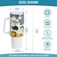 thumbnail image 3 of SKYSONIC Insulated Tumblers with Lids and Straws Handles 40oz Water Bottle Cartoon Animal Style Travel Mug Reusable Stainless Steel Thermos Vacuum, 3 of 7
