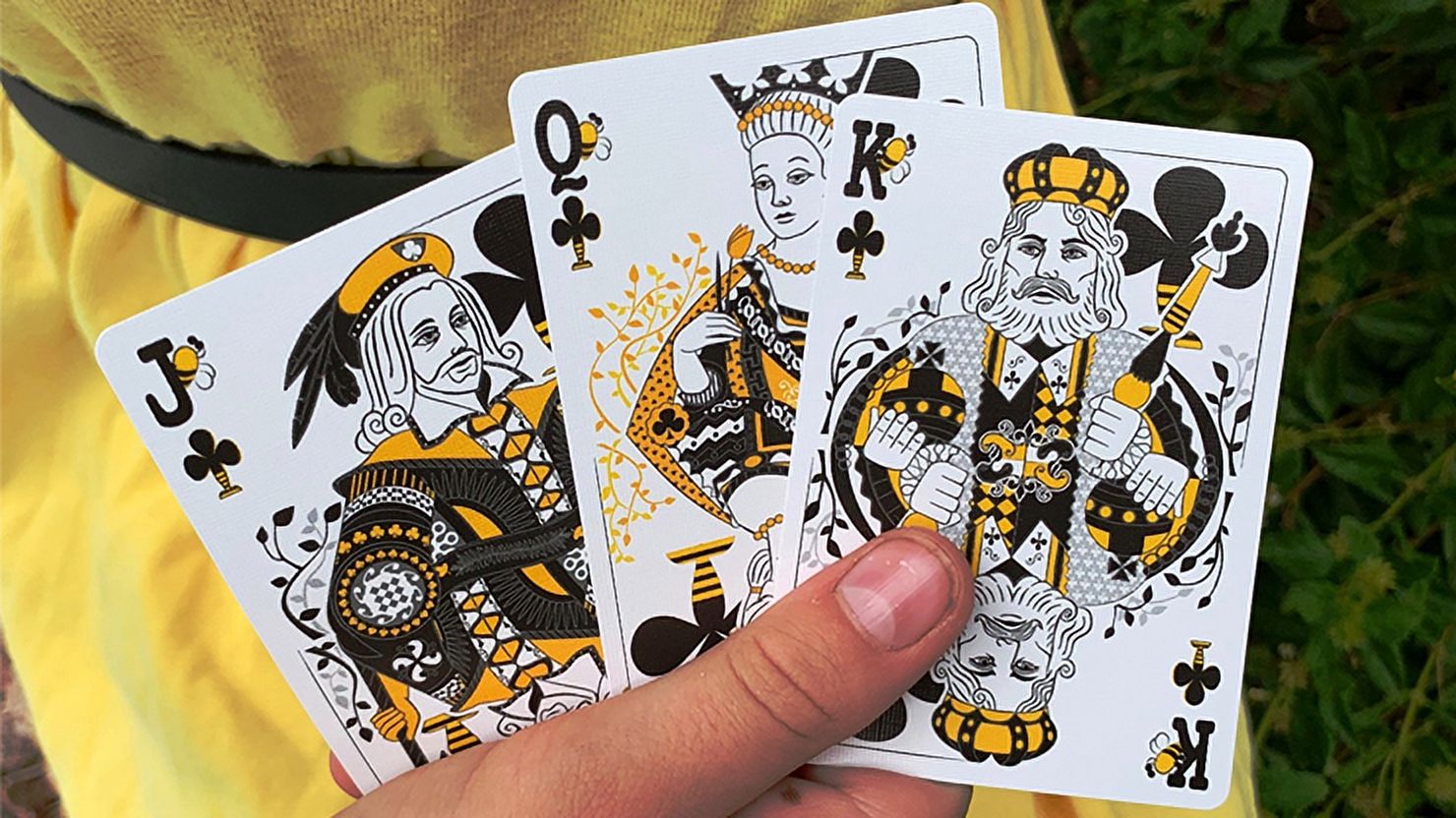 Gilded Bicycle Beekeeper Playing Cards (Light) by Artur Rajch and USPCC