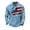 Light Blue #1, variant on Men's Patriots Shirts Independence Day 1776-2026 Polo Shirts Lapel Waffle We the People Shirt National Flag Print Big and Tall Patriots Sweatshirts Gray 3XL