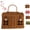 #C, variant on House Shaped PP Rattan Basket with Lid & Handle, Vintage Woven Storage Container (#A)