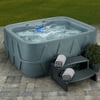 Aquarest Spas Powered By Jacuzzi® AR-400 Premium 4-Person 20-Jet Plug And Play with Ozonator - LED waterfall - Graystone