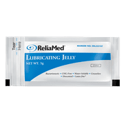 ReliaMed Lubricating Jelly 3 g Foil Packet, Box of 30