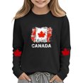 thumbnail image 6 of ITSAME Long Sleeve T-Shirts for Girls, Cotton Crewneck Fashion Print Kids Casual Comfortable Pullover Tee Black Size 7T, 6 of 8