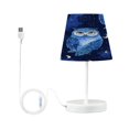 thumbnail image 7 of Table Lamp Medium 7.9x11.8 Inches Table Lamps Night Light Tools & Home Improvement Bedroom Lamp Guest Room Lamp Study Lamp Office Lamp Dark Blue Owl, 7 of 7