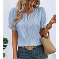 thumbnail image 4 of Summer Tops Trendy Short Sleeve Shirt Women Cute T Shirts for Women Trendy Plain Blouses Oversized Tshirts for Women Cheap My Items Ordered, 4 of 8