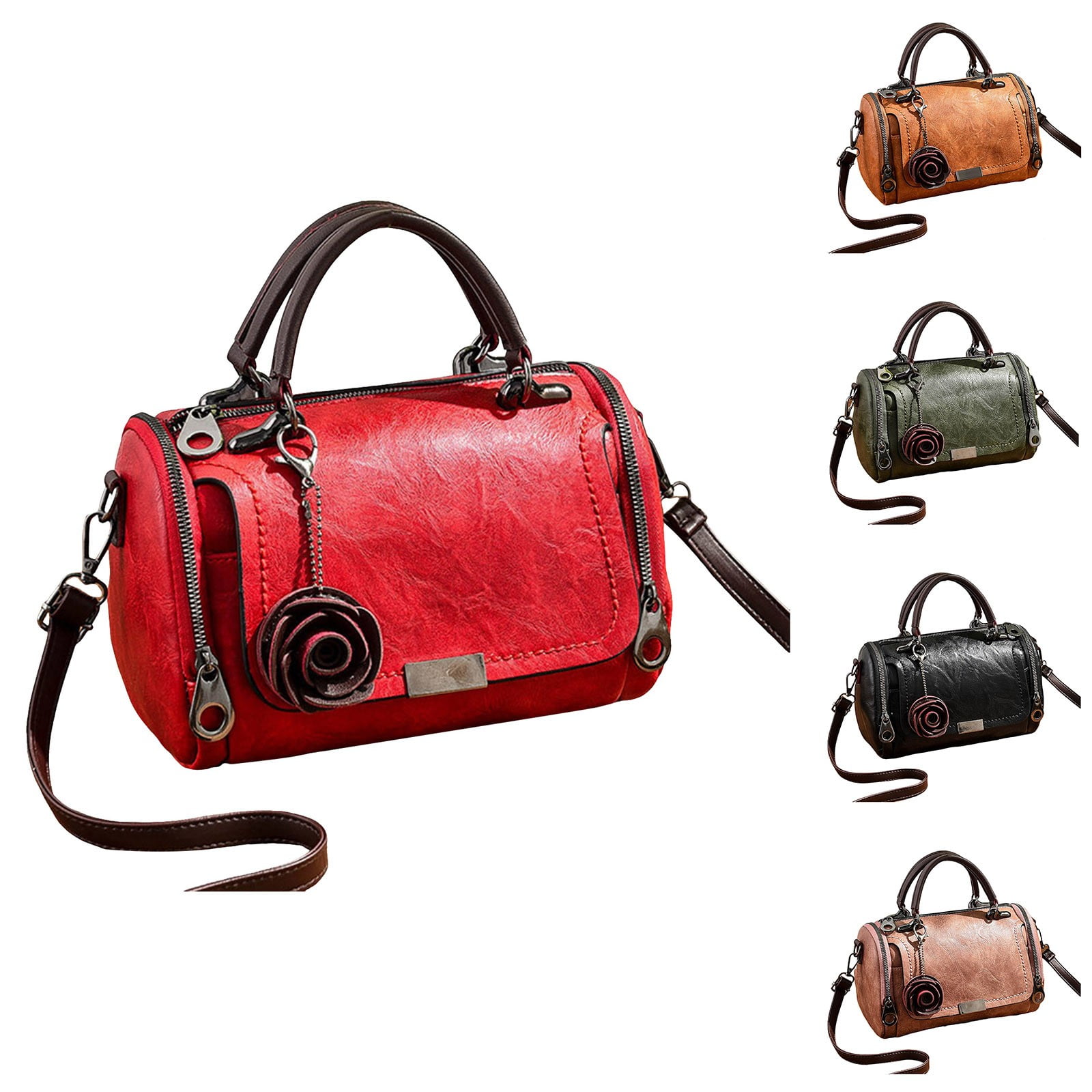 Purses for Women Pocketbooks Soft PU Leather Handle Bags Casual Accessory Minimalist Design Shoulder Bags