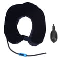 thumbnail image 3 of Sealing Performance Semi-Velvet Fabric Neck Traction Device, Neck Brace, Inflatable Ball For Men Woman Dark Blue, 3 of 8