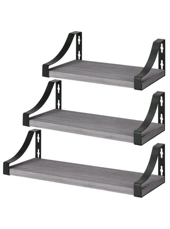 Floating Kitchen Shelves in Wall Shelves