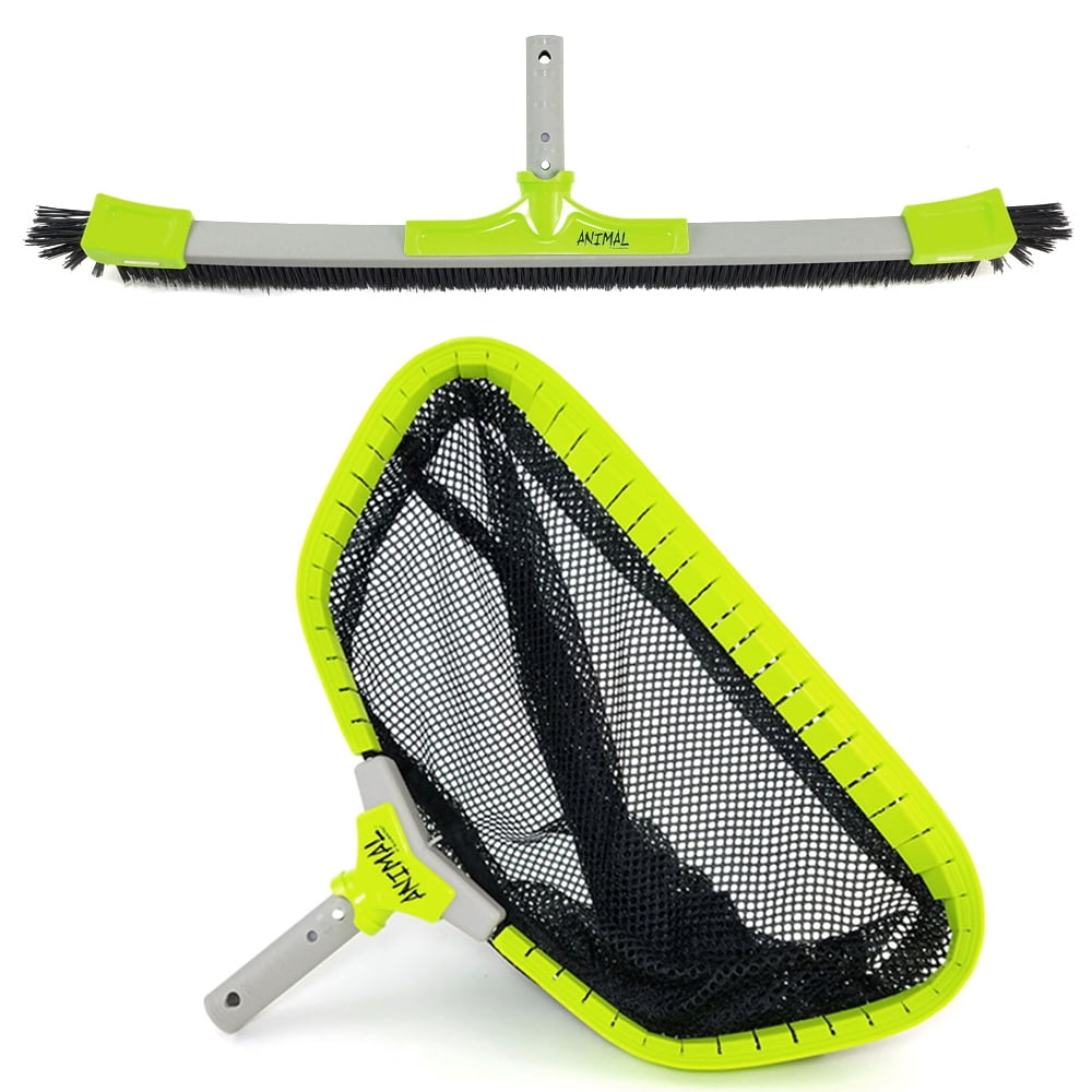 Oreq Animal Brush 28" Poly & Animal Leaf Rake 20" Large Mesh for