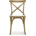 Finch Elmhurst Farmhouse Crossback Dining Chair, Vintage Cream (Set of