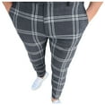 thumbnail image 1 of Zszcpp Pantalon Large pour Hommes Style Long Basique Grand Carreaux Relax Rayé Minimaliste Pantalon Décontracté, 1 of 7