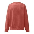 thumbnail image 5 of Pxiakgy Chandail Décontracté à Manches Longues Col Rond Couleur Unie pour Femmes Automne Hiver Rose Doré + L, 5 of 5
