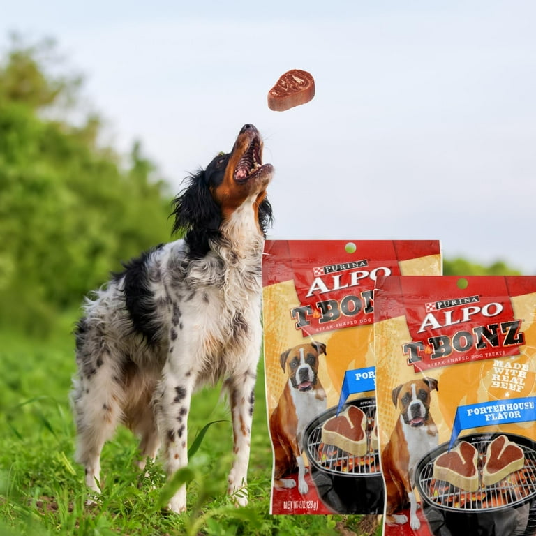 Purina Alpo T Bonz Porterhouse Flavor Dog Treats Made with Real