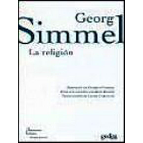 LA RELIGIÓN GEDISA GEORG SIMMEL