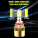 thumbnail image 2 of I 2 uds H1 H3 H7 H11 9005 9006 9012 880 H4 Faros delanteros de coche Temperatura de dos colores Alto brillo 38w 7600lm Reemplazo de bombillas LED para faros delanteros compatibles, 2 of 5