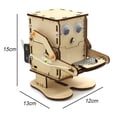 thumbnail image 2 of Robot comiendo monedas, Kit de bricolaje, material didáctico de física escolar de invención para niños, 2 of 6