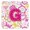 Pink, variant on Carolines Treasures CJ2006-DFC Letter D Flowers And Butterflies Teal Blue Foam Coasters- Set Of 4