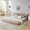 Pink, variant on Harper & Bright Designs Queen Size Upholstered Bed Frame with Headboard and Solid Frame, Modern Chenille Platform Bed for Bedroom, Beige