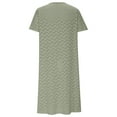 thumbnail image 4 of Mgmyaa Robe d'Été Décontractée à Manches Courtes avec Boutons pour Femmes Robe Midi de Plage Voyage Vacances, 4 of 6