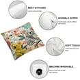 thumbnail image 4 of Awypu Cute Cartoon Koala Throw Pillow Covers Pillow Cases Square Decorative Pillow Covers Soft Cushion Covers for Couch Sofa Bed Home Farmhouse Living Room Decoration Pillowcases  2pcs White, 4 of 6