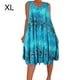 thumbnail image 1 of Vestido Estampado Chaleco Camiseta Vestido corto Sin mangas Mujer Ropa de verano, Azul claro, XL Methold AP002136-28, 1 of 5