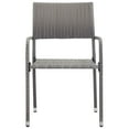 thumbnail image 2 of vidaXL Chaises de Salle à Manger de Jardin 6 Pcs Empilables Gris Rotin Poly, 2 of 5