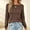 Brown women long sleeve sweater a1, variant on Tusihei Women Long Sleeve Round Neck Lightweight Sweater Basic Solid Pullover Tops Casual Fall Outfits, Khaki S
