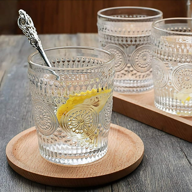 Kingrol 4 Pack 12.5 Ounces Romantic Water Glasses, Premium Drinking Glasses  Tumblers, Vintage Glassw…See more Kingrol 4 Pack 12.5 Ounces Romantic