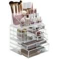 thumbnail image 6 of Sorbus 3-Piece Clear Makeup Organizer - Detachable Jewelry & Cosmetic Tower for Vanity & Countertop, 6 of 7