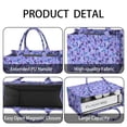 thumbnail image 4 of Large Capacity Tote Bag,Purple Butterfly Pattern Handbag Fashion Luxury Tote Bag,15.7"x13"x 5.1" Inches,Laptop Compatible, 4 of 6