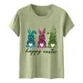 thumbnail image 3 of Camiseta de Cuello Redondo de Impresión de Pascua de Moda de Primavera Y Verano para el Uso Diario, 3 of 5