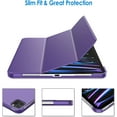thumbnail image 2 of Supershield Étui iPad Pro 11 Mince avec Support, Étui Arrière Rigide, Couverture Intelligente pour iPad Pro 11 Pouces 4e Génération 2022 / 3e Génération 2021 / 2e Gén. 2020 - Violet, 2 of 5