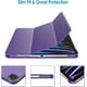 Supershield Coque iPad Pro 11 Slim Stand Dur Coque Arrière Smart Cover pour iPad Pro 11 Pouces 4ème Génération 2022 / 3ème Génération 2021 / 2ème Génération 2020 & nbsp; - Violet – image 2 sur 5