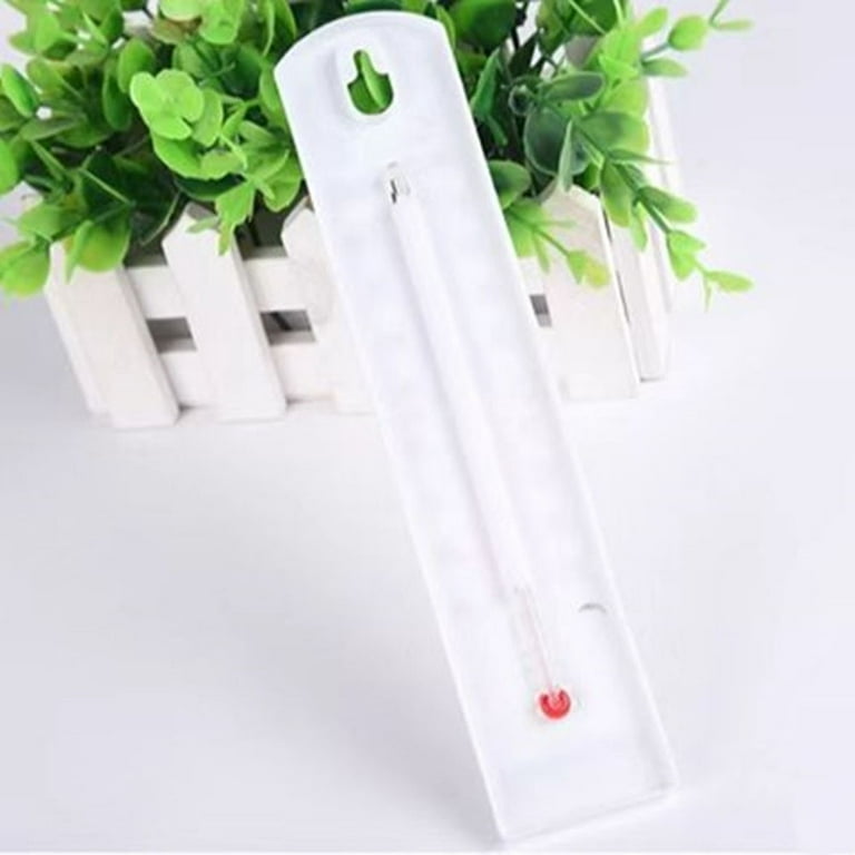 QIFEI 2Pcs Wall Thermometer Indoor Outdoor Home Office Garden Temperature  Mounted White 