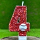 thumbnail image 4 of Vela de cumpleaños de béisbol con flores artificiales, adorno para tarta de béisbol de 9 años, velas de nueve años con purpurina roja y número 9 para cupcakes, decoración para fiestas de cumpleaños pa, 4 of 4