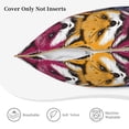 thumbnail image 5 of KLL Fox Face Decorative Throw Pillow Covers Velvet Soft for Couch Sofa Bedroom Living Room Outdoor - 20"x20", 5 of 8