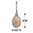 thumbnail image 4 of Be Still Arrows Antiqued Oval Charm Clothes Purse Suitcase Backpack Zipper Pull Aid, 4 of 5