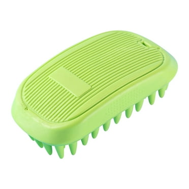 Dog Bath Brush, Pet Shampoo Grooming Brush, Silicone Shower Wash Curry Brush, Cats Scrubber for Short Long Haired Dogs Cats Massage Comb, Soft Shedding Bathing Brush Removes Loose & Shed Fur