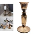 thumbnail image 4 of fastboy Rustic Shabby Chic Pillar Candle Holder Candlestick for Church 7x7x14cm, 4 of 9