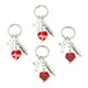 thumbnail image 3 of Llaveros de metal Hugo con colgante de corazón de melocotón para regalo de la semana de enfermeras, 3 of 10